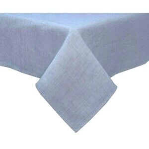 Bardwil Linens Periwinkle Blue Fabric Tablecloth Cloth 60x84 Easy Care Brussels